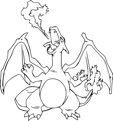 Charizard coloring page 